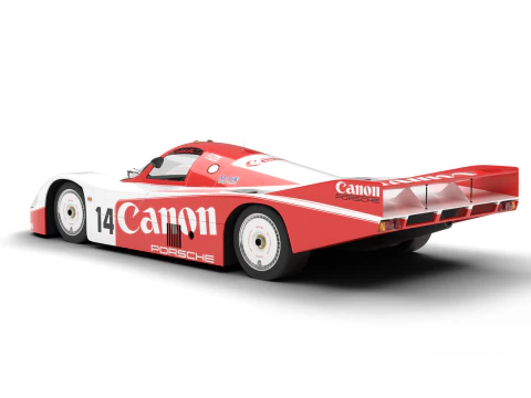 Porsche 956 Group C 1982 Canon Racing 3D Model