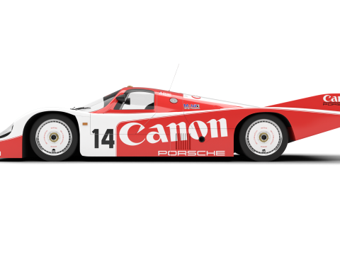 Porsche 956 Group C 1982 Canon Racing Modelo 3D