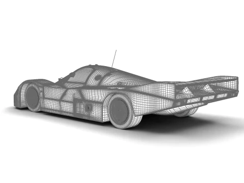 Porsche 956 Group C 1982 Canon Racing 3D Model