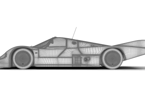 Porsche 956 Group C 1982 Canon Racing 3D Model