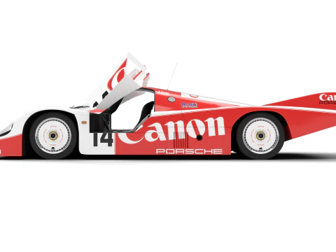 Porsche 956 Group C 1982 Canon Racing HQ 3D Model