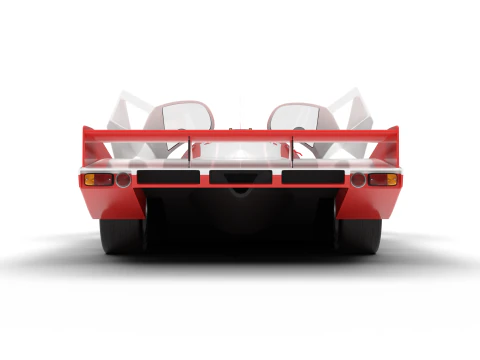 Porsche 956 Group C 1982 Canon Racing HQ 3D Model