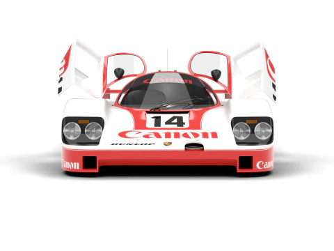 Porsche 956 Group C 1982 Canon Racing HQ 3D Model