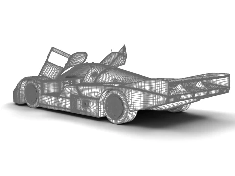 Porsche 956 Group C 1982 Canon Racing HQ 3D Model