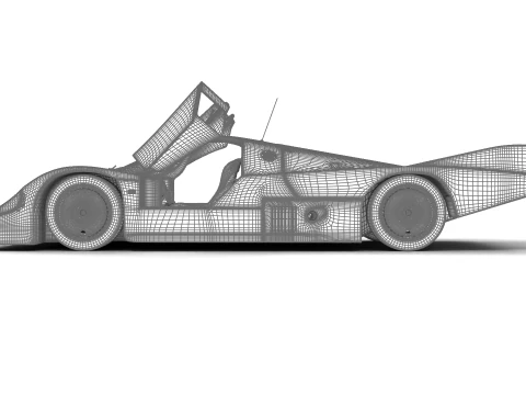 Porsche 956 Group C 1982 Canon Racing HQ 3D Model