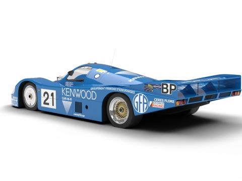 Porsche 956 Group C 1982 Kenwood Kremer Racing 3D-Modell