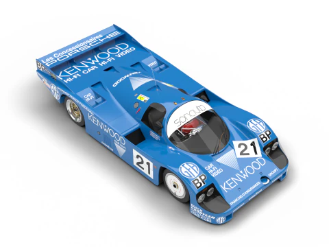 Porsche 956 Grupo C 1982 Kenwood Kremer Racing Modelo 3D