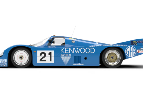 Porsche 956 Grupo C 1982 Kenwood Kremer Racing Modelo 3D