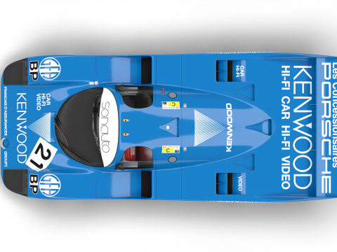 Porsche 956 Group C 1982 Kenwood Kremer Racing 3D-Modell