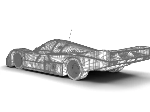 Porsche 956 Grupo C 1982 Kenwood Kremer Racing Modelo 3D