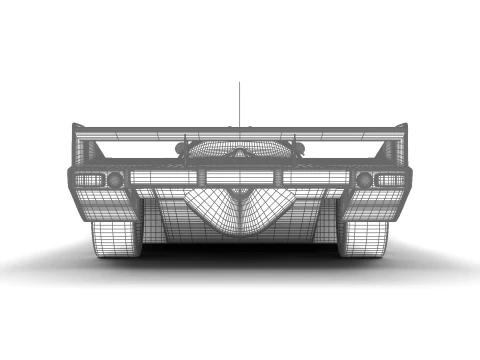 Porsche 956 Grupo C 1982 Kenwood Kremer Racing Modelo 3D