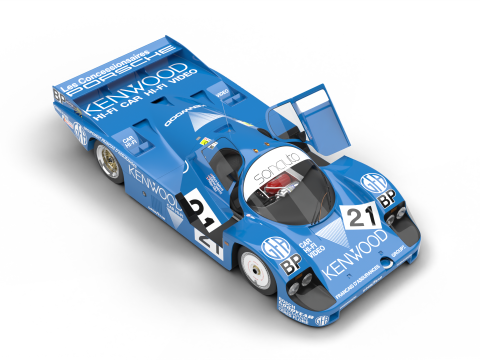 Porsche 956 Group C 1982 Kenwood Kremer Racing HQ Modelo 3D