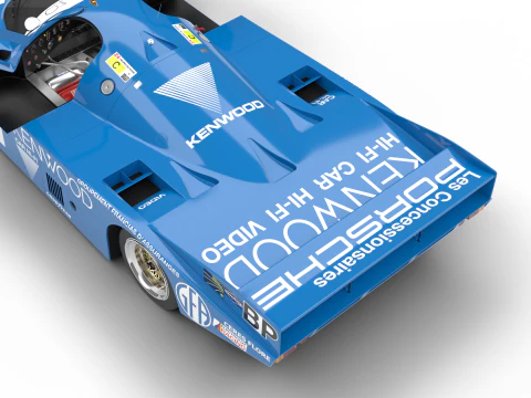 Porsche 956 Group C 1982 Kenwood Kremer Racing HQ 3D Model