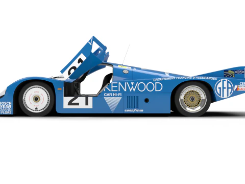 Porsche 956 Group C 1982 Kenwood Kremer Racing HQ 3D Model