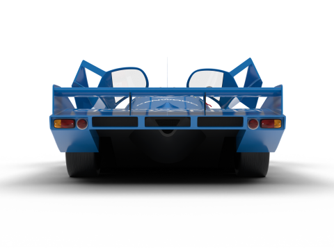 Porsche 956 Group C 1982 Kenwood Kremer Racing HQ Modelo 3D