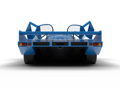 Porsche 956 Group C 1982 Kenwood Kremer Racing HQ 3D Model