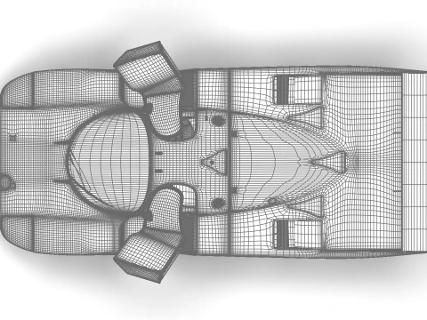 Porsche 956 Group C 1982 Kenwood Kremer Racing HQ 3D Model
