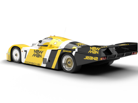 Porsche 956 Group C 1982 NewMan Joest Racing 3D Model