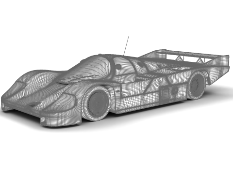 Porsche 956 Group C 1982 NewMan Joest Racing 3D Model