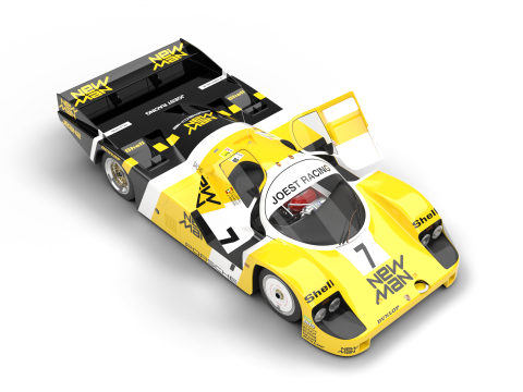 Porsche 956 Group C 1982 NewMan Joest Racing HQ 3D Model
