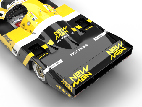 Porsche 956 Group C 1982 NewMan Joest Racing HQ 3D Model