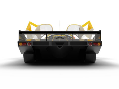 Porsche 956 Group C 1982 NewMan Joest Racing HQ 3D Model