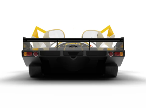 Porsche 956 Group C 1982 NewMan Joest Racing HQ 3D Model