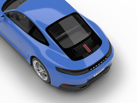 Porsche 911 Carrera 2025 3D Модель