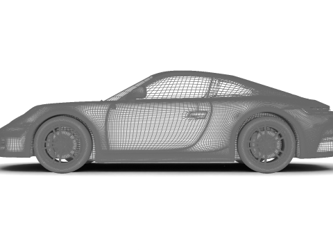 Porsche 911 Carrera 2025 3D Модель