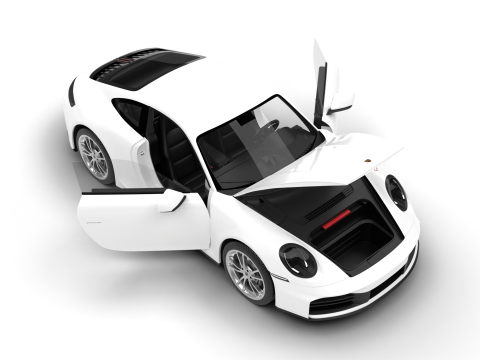 Porsche 911 Carrera 2025 HQ 3D-Modell