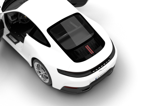 Porsche 911 Carrera 2025 HQ 3D-Modell