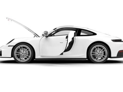 Porsche 911 Carrera 2025 HQ 3D-Modell