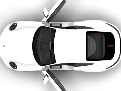 Porsche 911 Carrera 2025 HQ 3D-Modell