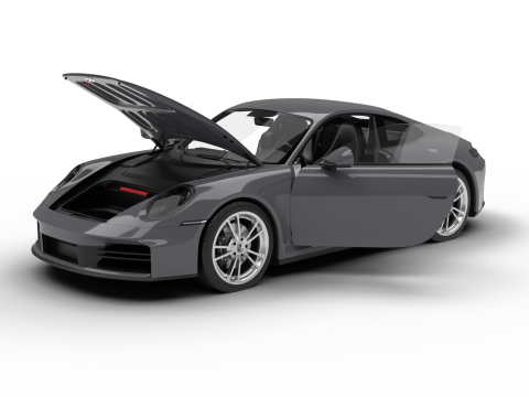 Porsche 911 Carrera 2025 HQ 3D Model