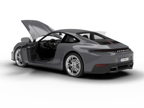 Porsche 911 Carrera 2025 HQ 3D 모델