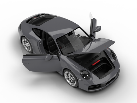 Porsche 911 Carrera 2025 HQ 3D 모델