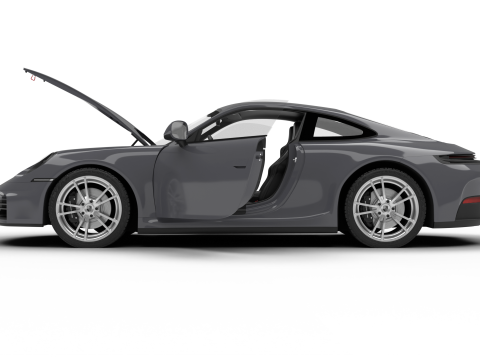 Porsche 911 Carrera 2025 HQ 3D 모델