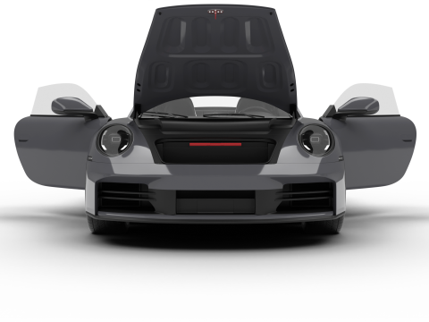 Porsche 911 Carrera 2025 HQ 3D 모델