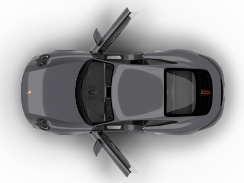 Porsche 911 Carrera 2025 HQ 3D 모델