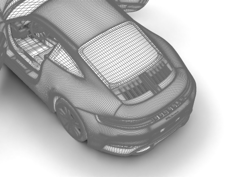 Porsche 911 Carrera 2025 HQ 3D 모델
