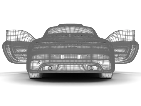 Porsche 911 Carrera 2025 HQ 3D 모델