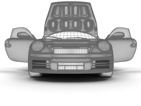 Porsche 911 Carrera 2025 HQ 3D 모델