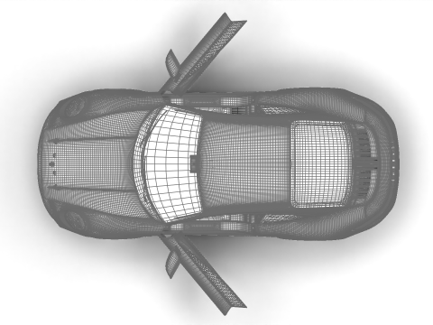 Porsche 911 Carrera 2025 HQ 3D 모델
