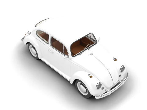 Volkswagen Beetle Type 1 1200 1965 3D Model