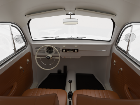 Volkswagen Beetle Type 1 1200 1965 Model 3D