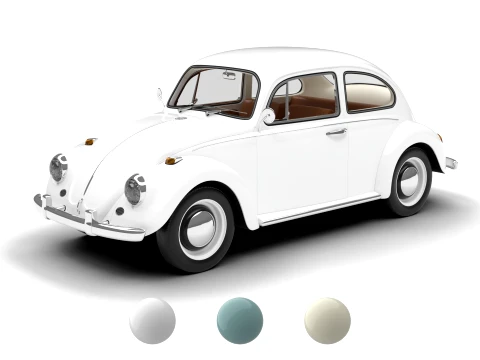 Volkswagen Beetle Type 1 1200 1965 3D Model