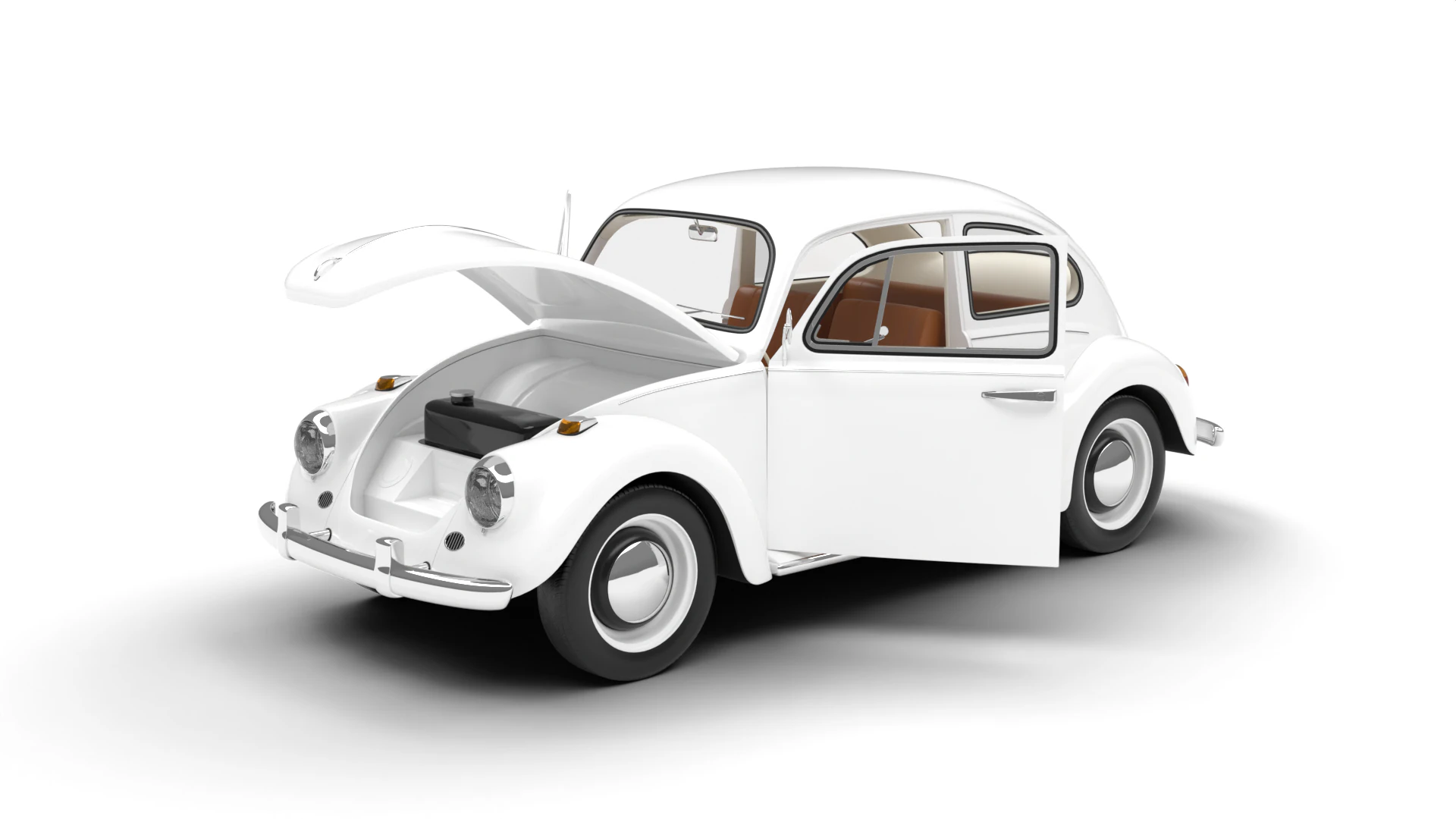 Volkswagen Beetle Type 1 1200 1965 HQ 3D Model .c4d .max .obj .3ds .fbx .stl .blend 