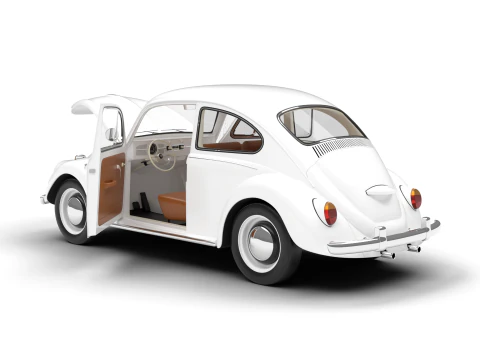 Volkswagen Beetle Type 1 1200 1965 HQ 3D Model