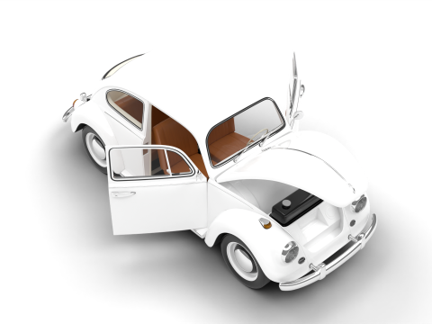 Volkswagen Beetle Type 1 1200 1965 HQ 3D Model