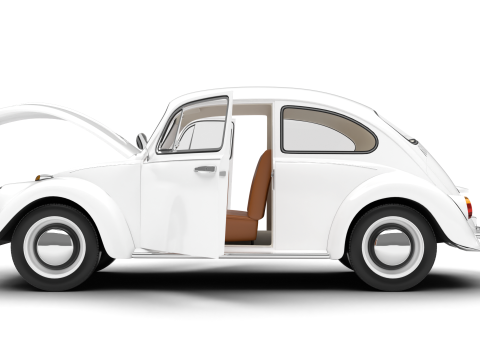 Volkswagen Beetle Type 1 1200 1965 HQ 3D Model